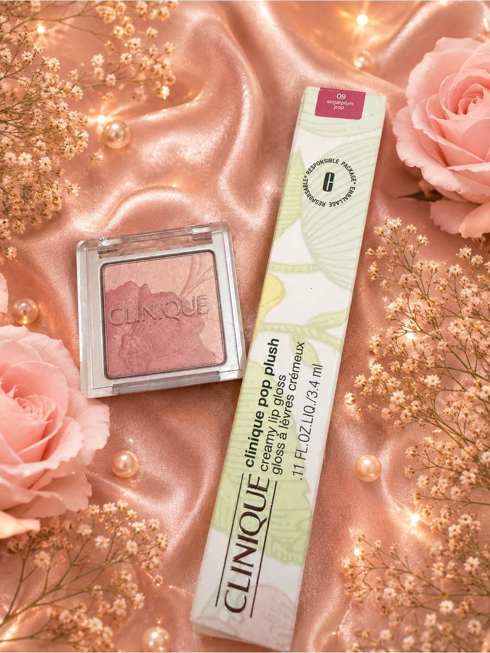 Clinique Cream Pop Plush Lip Gloss & Blush Duo in Pink